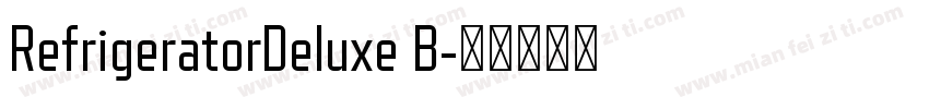 RefrigeratorDeluxe B字体转换